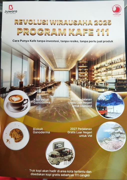 Revolusi Wirausaha 2025 Bersama Shuang Hor: Cara Mudah Punya Kafe Tanpa Modal